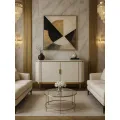 Komoda Stilig ST906C 150 cm krémová/zlatá