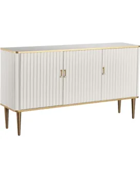 Komoda Stilig ST313 160 cm bílá/zlatá