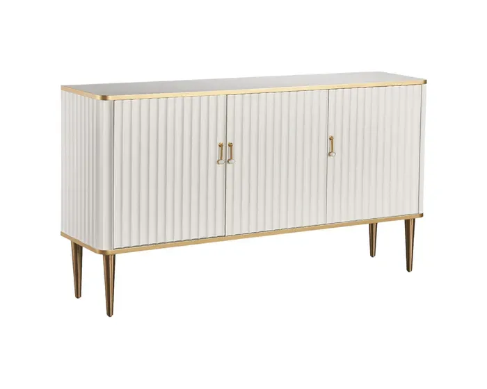Komoda Stilig ST313 160 cm bílá/zlatá