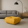 Taburet Nua 86 cm samet hořčicový