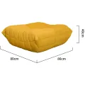 Taburet Nua 86 cm samet hořčicový