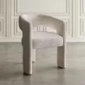 Designové čalouněné jídelní křeslo Leith taupe