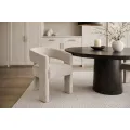 Designové čalouněné jídelní křeslo Leith taupe