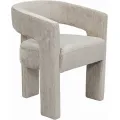 Designové čalouněné jídelní křeslo Leith taupe