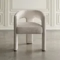 Designové čalouněné jídelní křeslo Leith taupe