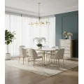 Komoda Stilig ST911 80 cm slonovinová/zlatá