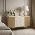 Komoda Stilig ST909 160 cm zlatá/slonovinová