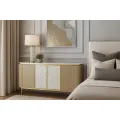 Komoda Stilig ST909 160 cm zlatá/slonovinová