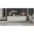TV stolek Stilig ST709 200 cm bílý/zlatý