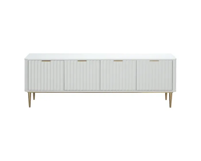 TV stolek Stilig ST709 200 cm bílý/zlatý