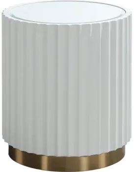 Odkládací stolek Stilig ST708 45 cm zlatý/bílý