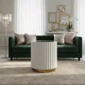 Odkládací stolek Stilig ST708 45 cm zlatý/bílý