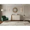 Komoda Stilig ST917 158 cm ecru/zlatá/mramor