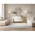 Komoda Stilig ST920 140 cm bílá/zlatá/mramor