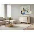 Komoda Stilig ST920 140 cm bílá/zlatá/mramor