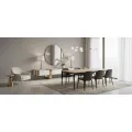 TV stolek Stilig ST922 200 cm bílý/zlatý/mramor