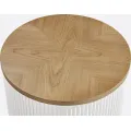 Odkládací stolek Stilig ST581 40 cm z masivu ecru/jilm
