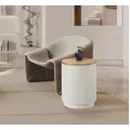 Odkládací stolek Stilig ST581 40 cm z masivu ecru/jilm