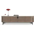 TV stolek Silario 220 cm ořech/mramor