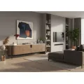 TV stolek Silario 220 cm ořech/mramor
