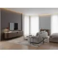 TV stolek Silario 220 cm ořech/mramor