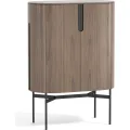Komoda Silario 95 cm ořech/mramor