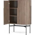 Komoda Silario 95 cm ořech/mramor