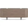 Komoda Sileno 200 cm ořech/černá