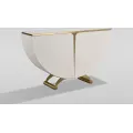 Designová komoda Stilig ST309 140 cm bílý/zlatý/mramor
