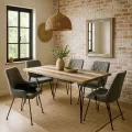 Designová jídelní židle Adesso šedá/černá