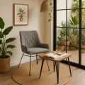 Designová jídelní židle Adesso šedá/černá