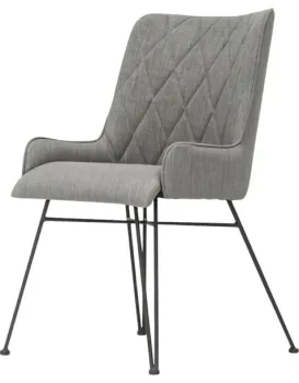 Designová jídelní židle Adesso šedá/černá