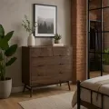 Komoda Ashton 100 cm z masivu tmavě hnědá