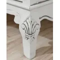 Vitrína Rimini 48 cm z masivu bílá/tmavě hnědá