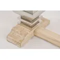 Konzolový stolek Glamour 160 cm z masivu hnědý/chrom