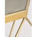 Konferenční stolek Glamour 106 cm zlatý/šedý