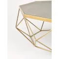 Konferenční stolek Glamour 106 cm zlatý/šedý