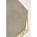Konferenční stolek Glamo 68 cm zlatý/šedý