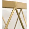 Konferenční stolek Glamo 68 cm zlatý/šedý
