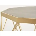 Konferenční stolek Glamo 68 cm zlatý/šedý