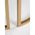 Konferenční stolek Seville 90 cm z masivu černý/zlatý
