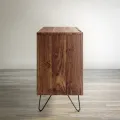 Komoda Avola 137 cm z masivu černá/ořech
