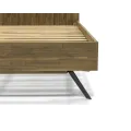 Dvoulůžková postel Massa 180x200 z masivu hnědá