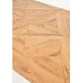 Jídelní rozkládací stůl Indus 190/240 cm z masivu dub přírodní/grafit