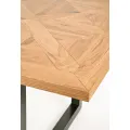 Jídelní rozkládací stůl Indus 190/240 cm z masivu dub přírodní/grafit