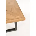 Jídelní rozkládací stůl Indus 190/240 cm z masivu dub přírodní/grafit