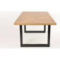 Jídelní rozkládací stůl Indus 190/240 cm z masivu dub přírodní/grafit