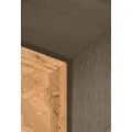TV stolek Indus 133 cm z masivu dub přírodní/grafit