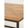 Konferenční stolek Indus 114 cm z masivu dub přírodní/grafit