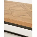 Konferenční stolek Indus 114 cm z masivu dub přírodní/grafit
